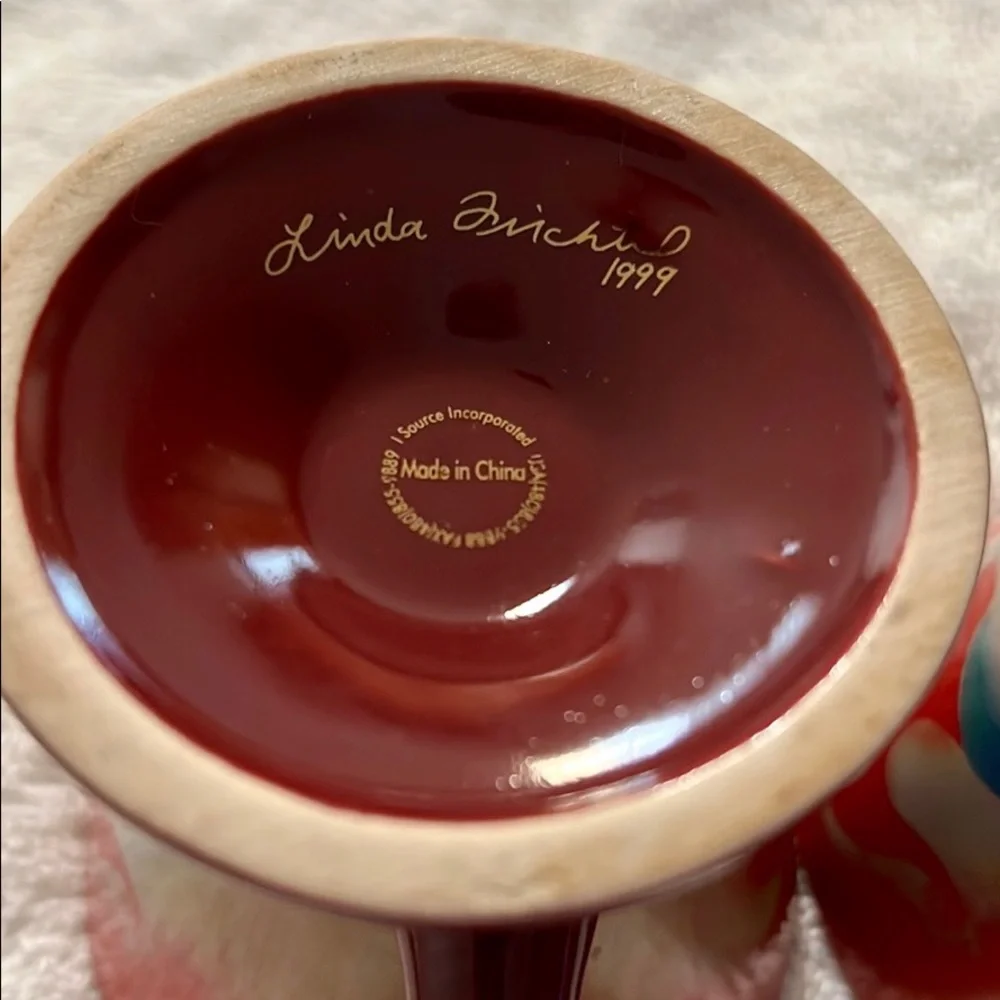 Vintage 1999 Linda Frichel Frangelico Suki Clown Design Cups